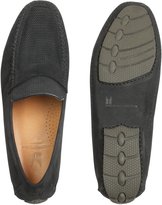 Thumbnail for your product : Moreschi Portofino - Black Perforated Suede Driver Shoes