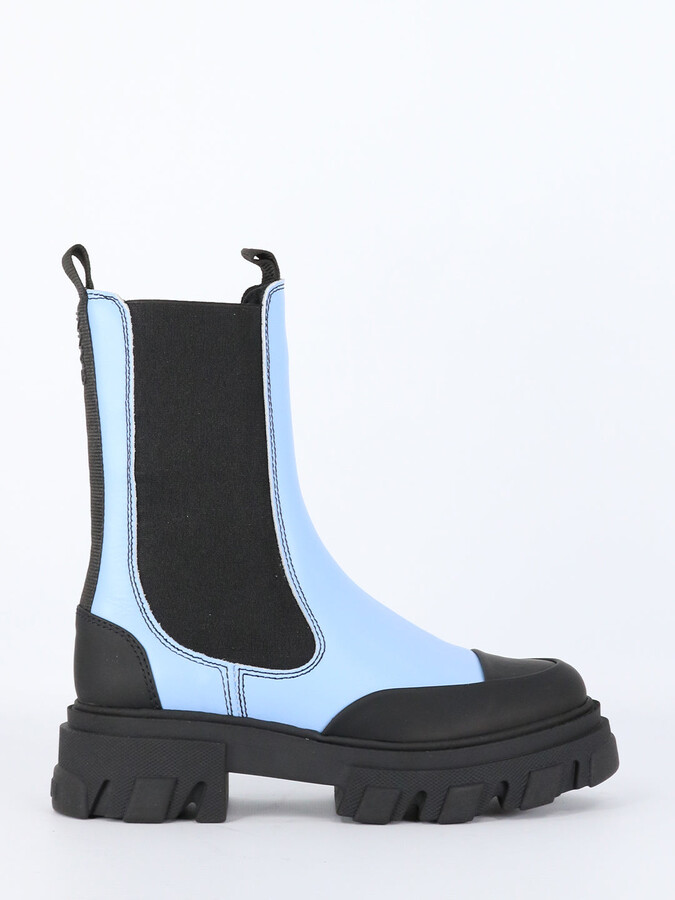 light blue boots