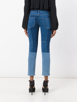 Alexander McQueen skinny patchwork jeans
