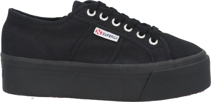 Amazon.com | Superga Women's Shoes Sneakers with Platform 2790 COTU Outsole  Lettering (5, Black) | Fashion Sneakers