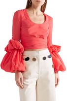 Thumbnail for your product : Rosie Assoulin Tiered Cropped Cotton Top