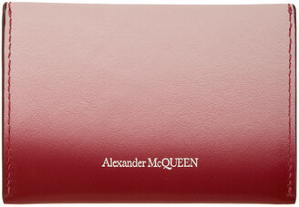 Alexander McQueen Pink & Red Skull Envelope Card Holder