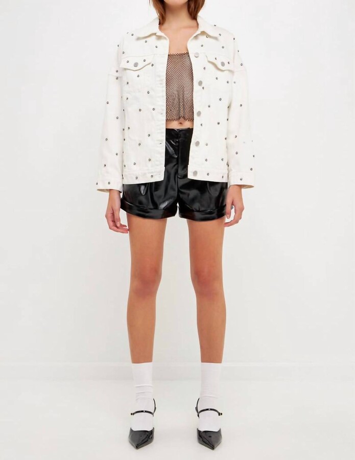 Buy Studded Faux Leather Jacket Women's Outerwear from Fashion Lab. Find  Fashion Lab fashion & more at