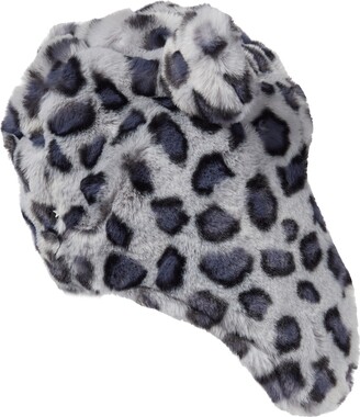 Molo Snowy leopard-print faux fur hat