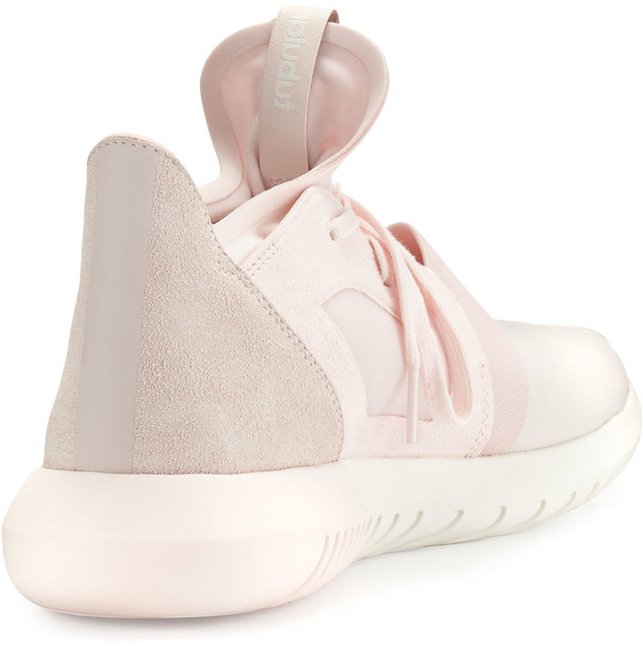 adidas Tubular Defiant Jersey & Suede Trainer, Halo Pink - ShopStyle Sneakers & Athletic