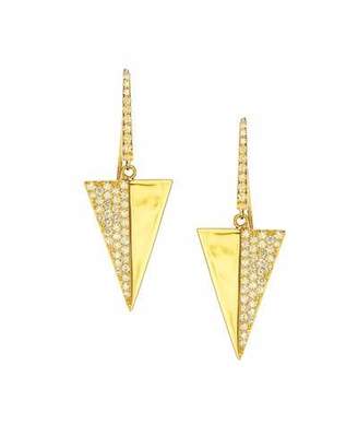 Lana Electric Pavé Diamond Triangle Earrings