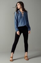 Thumbnail for your product : Frame Le High Straight High Waist Staggered Hem Jeans