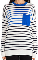 Thumbnail for your product : Demy Lee Amya Cashmere Striped Sweater
