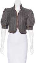 Thumbnail for your product : Milly Wool Cropped Bolero