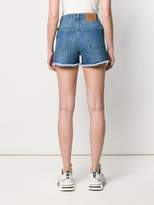 Thumbnail for your product : GCDS green stitch denim shorts
