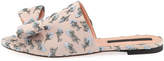 Thumbnail for your product : Rochas Flower-Embroidered Flat Slide Sandal