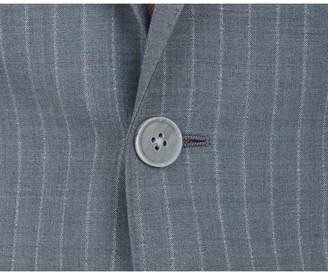Remus Uomo Pinstripe 2 Button Jacket Colour: SILVER, Size: 36R