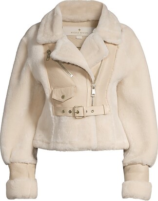 Nicole Benisti Women's Victoria Cropped Shearling Jacket