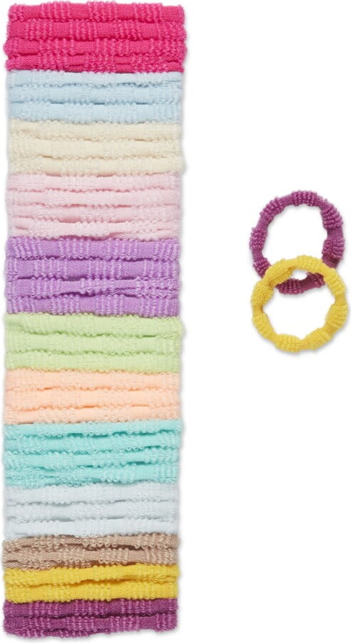 Scunci Ponytail Hair Ties, Multicolor, 40 Count