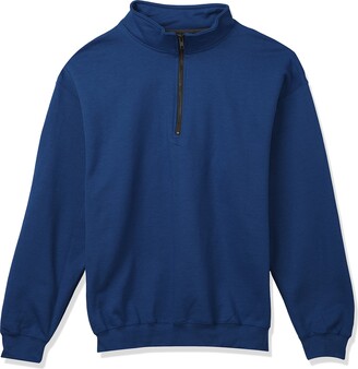 Gildan Men's Fleece Quarter-Zip Cadet Collar Sweatshirt Style G18800