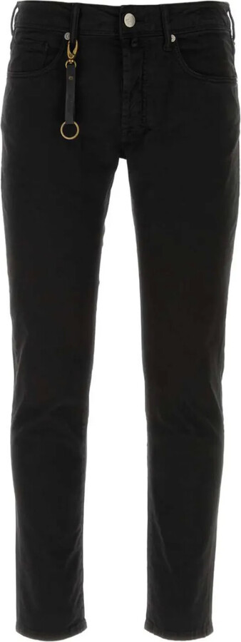 Incotex Logo-Patch Straight-Leg Jeans