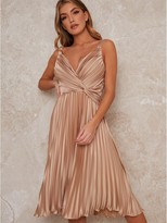Thumbnail for your product : Chi Chi London Tayla Bridesmaid Dress Champagne