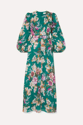 Zimmermann Allia Floral-print Linen Maxi Dress