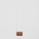 Thumbnail for your product : Burberry Embossed Deerskin Card Case with Chain Strap