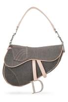Thumbnail for your product : Christian Dior Limited Edition Pink & Grey Denim Saddle Bag