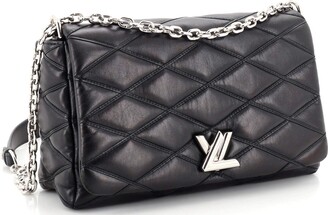 Louis Vuitton, Bags, Louis Vuitton Go4 Handbag Malletage Leather Mm Black