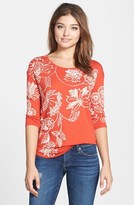 Thumbnail for your product : Lucky Brand Dotted Floral Tee