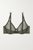 Thumbnail for your product : Eres Eden Stretch-tulle Underwired Soft-cup Bra - Green