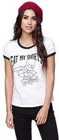 Thumbnail for your product : MIKEN Simpsons Eat Shorts Ringer T-Shirt