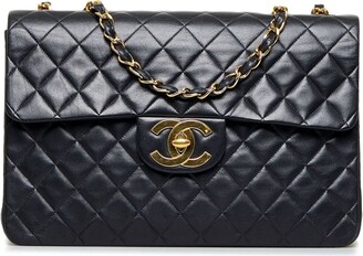 Chanel Pre Owned 1991/1994 maxi Double Flap shoulder bag - ShopStyle