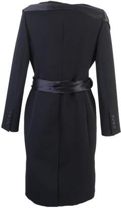 Givenchy Wool Coat With Silk Detail
