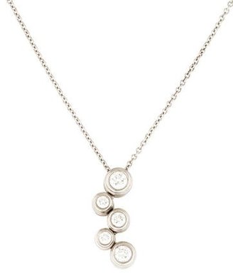 Tiffany & Co. Platinum Diamond Bubbles Pendant Necklace