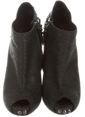 Givenchy Studded Peep-Toe Booties
