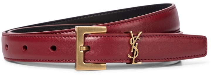 red leather belt