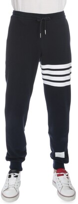 Thom Browne Men's Classic Drawstring Sweatpants with Stripe Detail