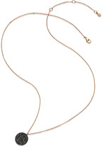 Thumbnail for your product : Astley Clarke Icon 14ct rose-gold and black diamond pendant