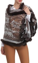 Thumbnail for your product : Gorski Double Face Cashmere Stole with Fox Fur Trim