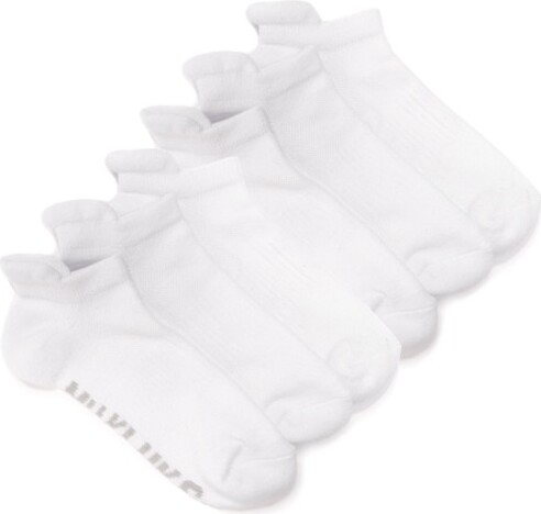 Muk Luks MUKLUKSWomen'sLowCutAnkleCompressionSocks6PairPackWhiteOneSizeFitsMost