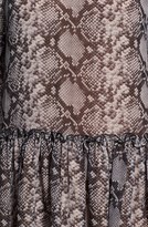 Thumbnail for your product : Michael Kors Python Print Drop Waist Chiffon Dress