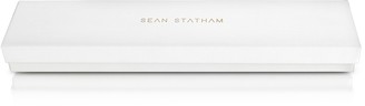 Sean Statham Rose Goldtone Stainless Steel Unisex Quartz Watch w/Light Blue and Pink Striped Canvas Band