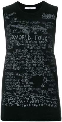 Givenchy printed sleeveless T-shirt