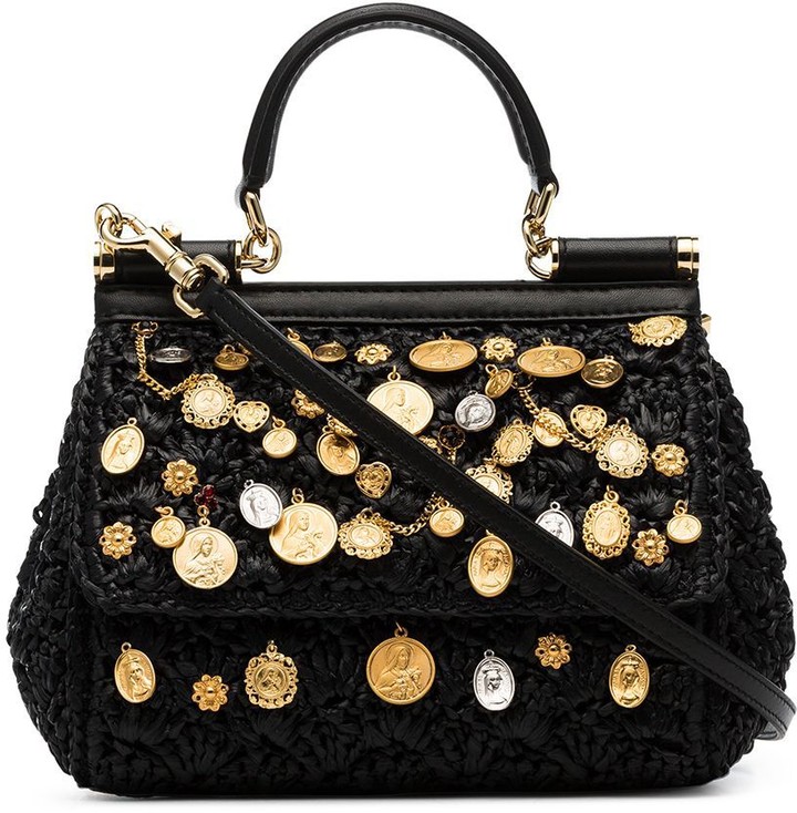 black embellished bag