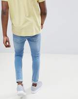 Thumbnail for your product : Ldn Dnm LDN DNM Spray On Jeans in Mid Wash