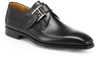 magnanni double monk strap shoes
