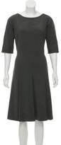 Thumbnail for your product : Lela Rose Knee-Length Pleated Dress