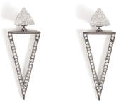 Ileana Makri 18kt White Gold Bermuda Triangle Earrings with Diamonds