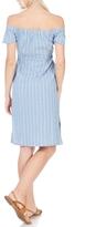 Thumbnail for your product : Everly Denim Off The Shoulder Dress