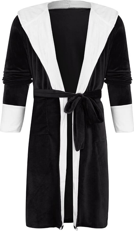 Kobilee Women's Terry Towelling Bathrobe with Hood Pink Cuddly Fleece