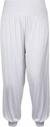 Ladies Plus Size Harem Trousers Womens Full Length Stretch Casual Pants Sizes 12-26 