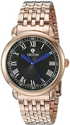 Croton Men's CN307532RGBK HERITAGE Analog Display Quartz Rose Gold Watch