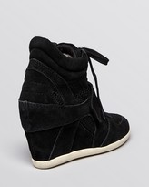 Thumbnail for your product : Ash Lace Up High Top Wedge Sneakers - Bowie Mesh